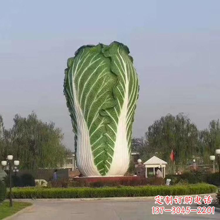 廊坊新颖创意的玻璃钢白菜雕塑
