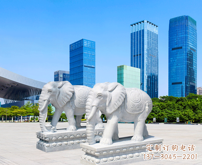 廊坊公石雕大象