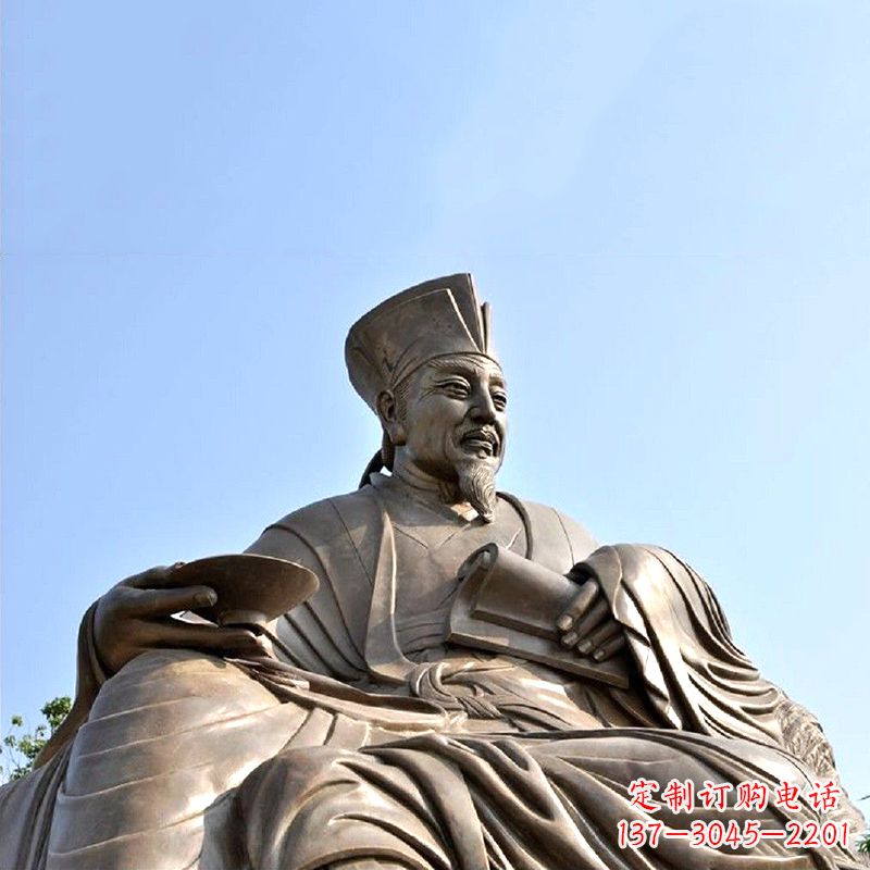 廊坊历史名人北宋文坛领袖欧阳修铸铜雕塑