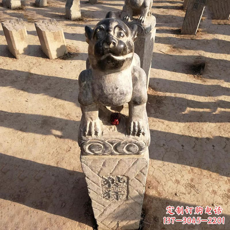 廊坊青石狴犴拴马桩