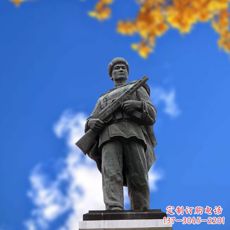 廊坊“邱少云”石雕塑像，让历史英雄永久镌刻