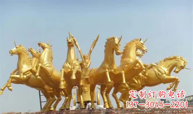 廊坊阿波罗战车铜雕