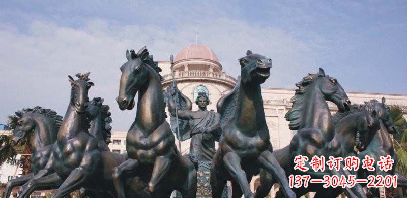 廊坊阿波罗战车铜雕222