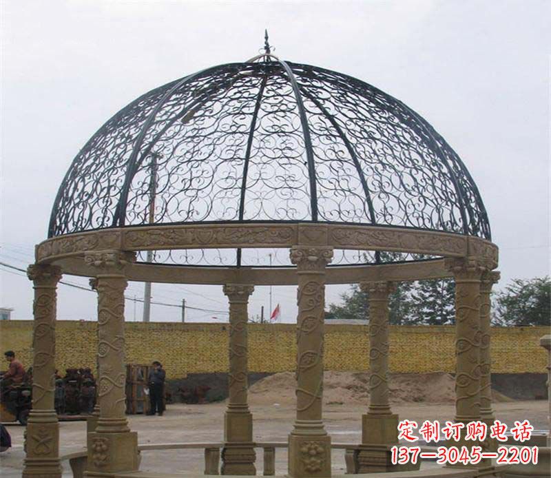 廊坊八角凉亭大理石雕塑