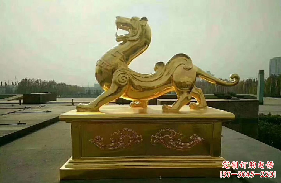 廊坊虎之精髓——精美铜质虎雕