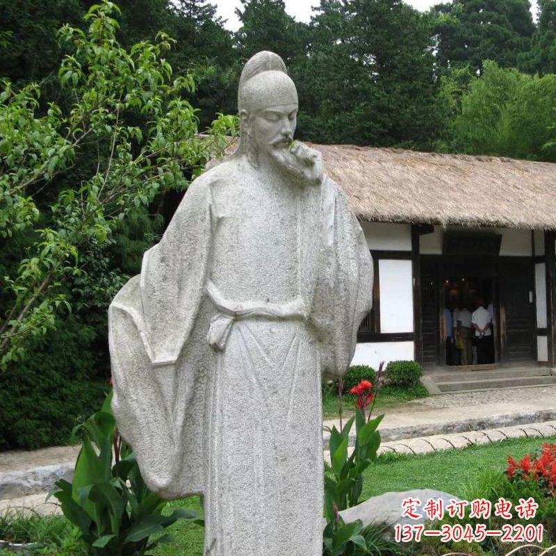 廊坊白居易石雕塑像传承中国古代文化精髓