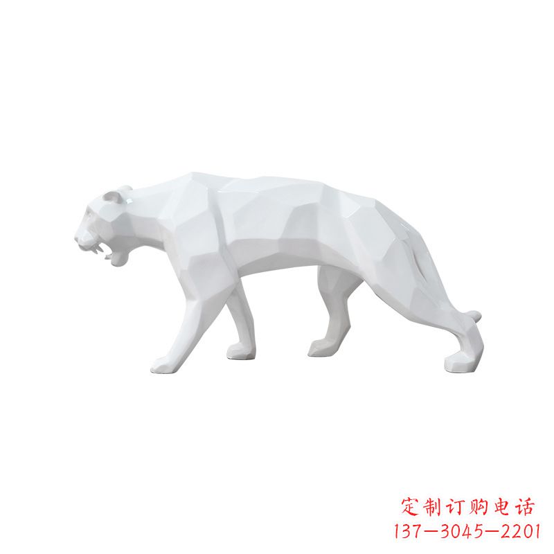 廊坊玻璃钢豹雕塑