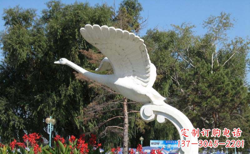 廊坊白天鹅大理石雕塑