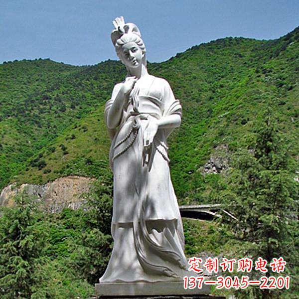 廊坊褒姒汉白玉美女雕像