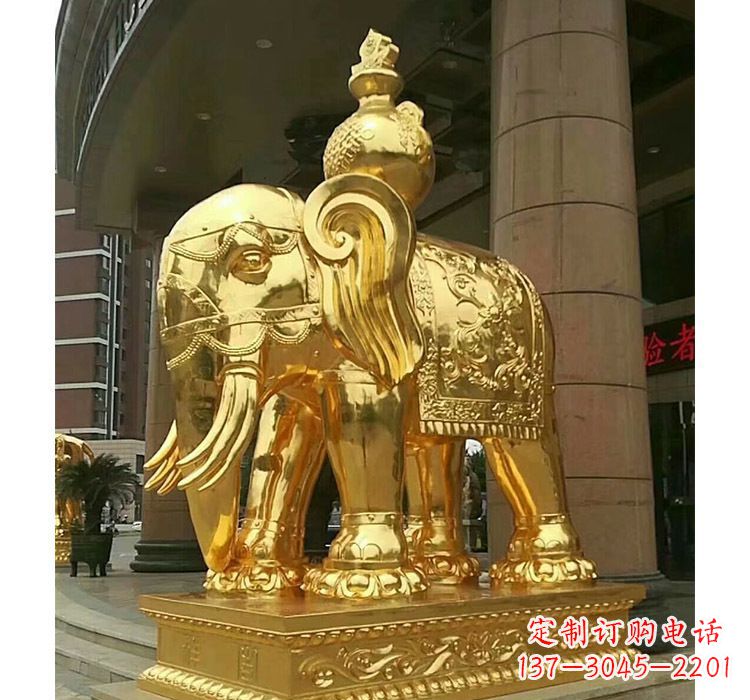 廊坊宝瓶大象铜雕
