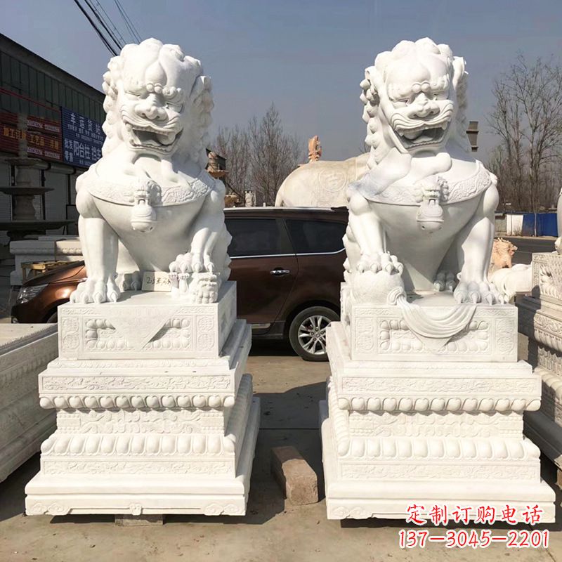 廊坊北京汉白玉石狮子