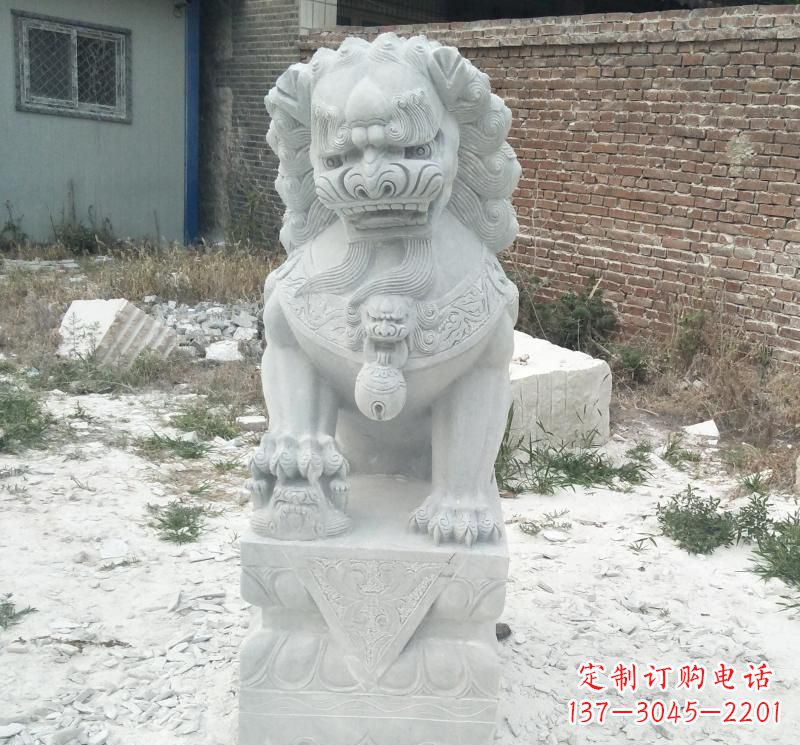 廊坊北京看门狮子石雕