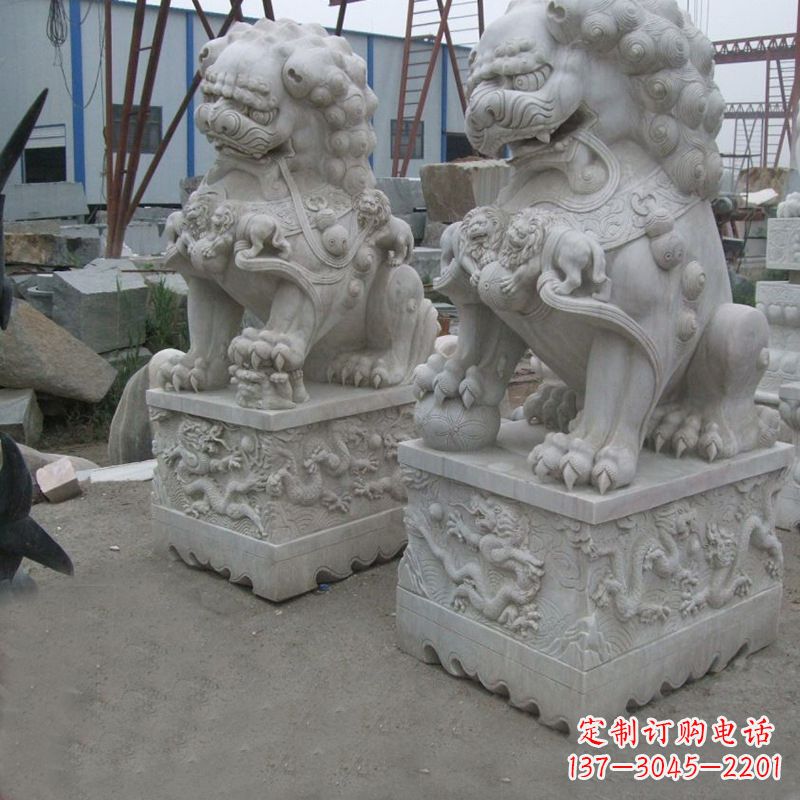 廊坊新狮子雕塑,传承北京青铜文化