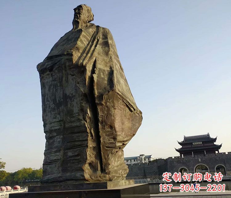 廊坊北宋文学家范仲淹石雕