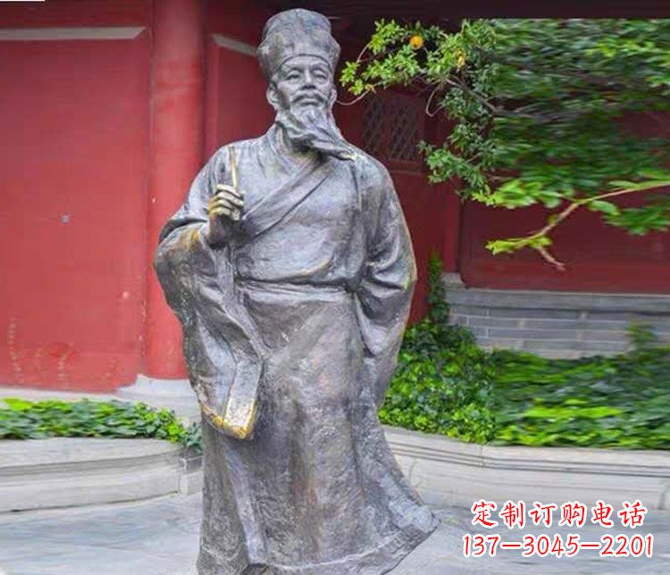 廊坊北宋文学家苏轼铜雕