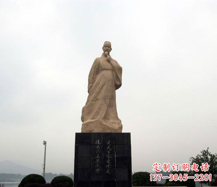 廊坊北宋政治家范仲淹石雕