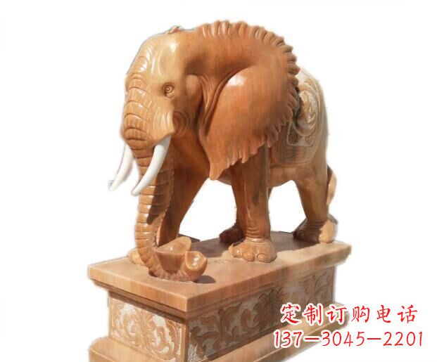 廊坊大象石雕