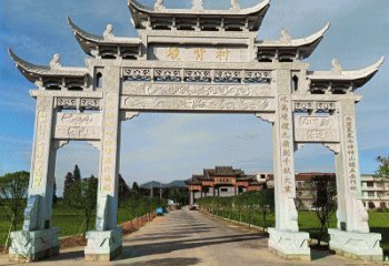 廊坊寨门石雕牌坊
