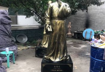 廊坊白居易仿铜雕像经典中国古代诗人的艺术再现