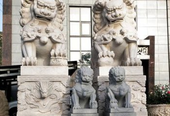 廊坊石狮子雕塑——守护家园的看门神