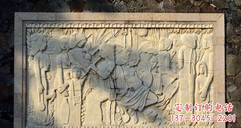 廊坊女人之石抽象浮雕壁画