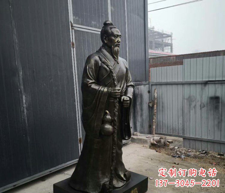 廊坊扁鹊名医铜雕摆件