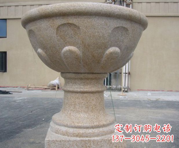 廊坊别墅景观花盆石雕
