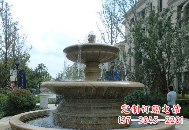 廊坊别墅景观大型喷泉石雕 (3)