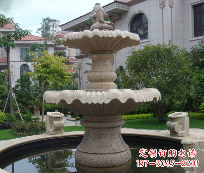廊坊别墅景观欧式喷泉石雕 (3)
