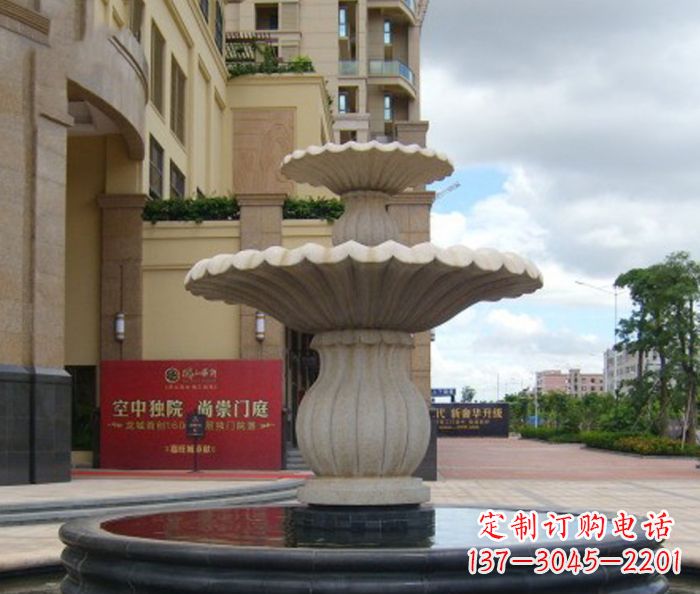 廊坊别墅景观欧式喷泉石雕 (5)