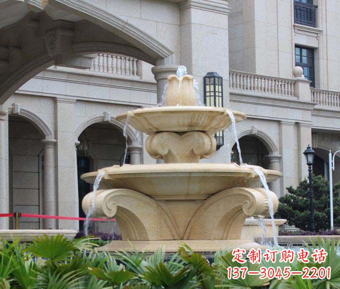 廊坊别墅景观欧式喷泉石雕_1