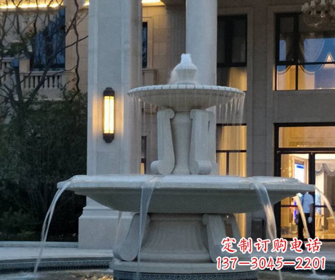 廊坊别墅景观小区喷泉石雕