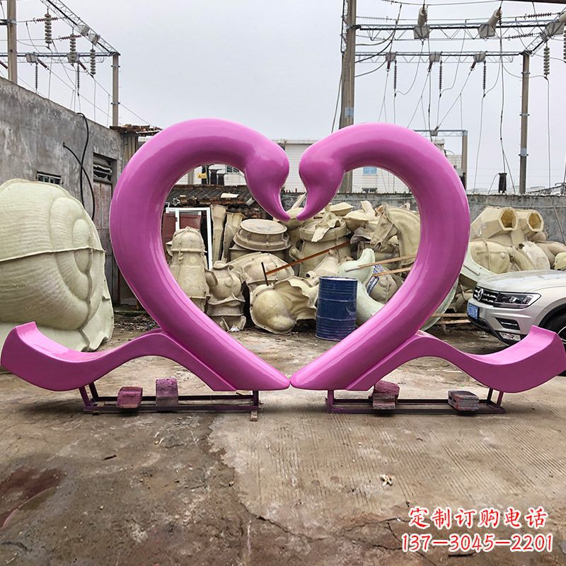 廊坊玻璃钢天鹅雕塑