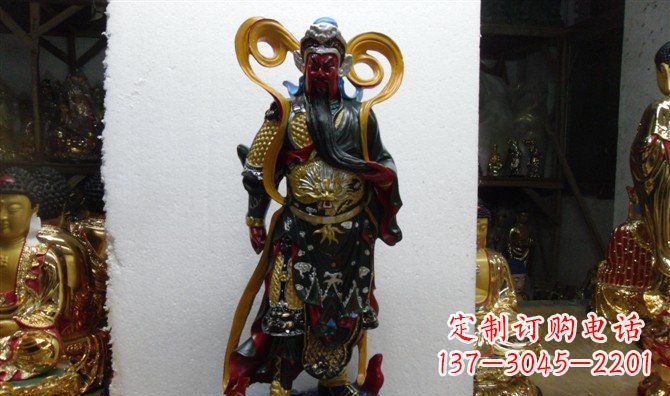 廊坊关公玻璃钢彩绘刀