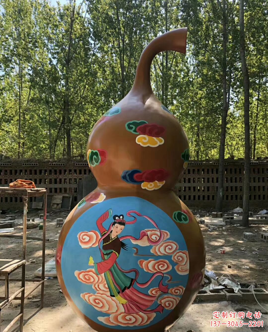 廊坊新颖玻璃钢葫芦雕塑