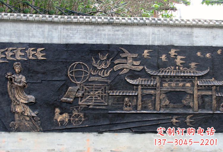 廊坊玻璃钢仿铜牡丹雕塑