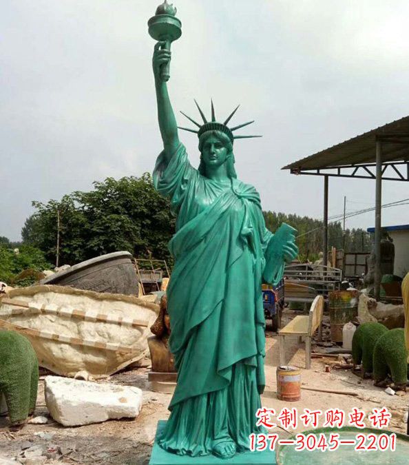廊坊玻璃钢仿青铜自由女神像的雕塑