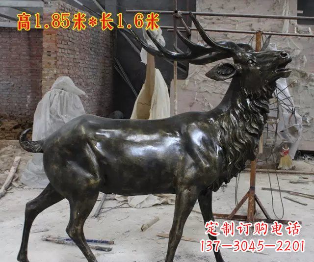 廊坊玻璃钢仿铜动物雕塑精美绝伦