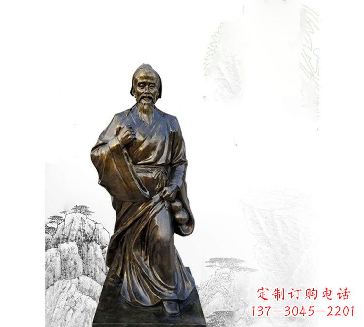 廊坊玻璃钢仿铜华佗
