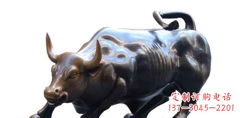 廊坊玻璃钢仿铜牛公园动物雕塑雕刻艺术的精美绝伦