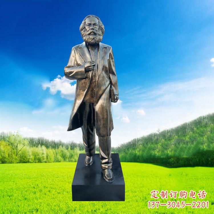 廊坊玻璃钢马克思塑像伟人的永恒记忆