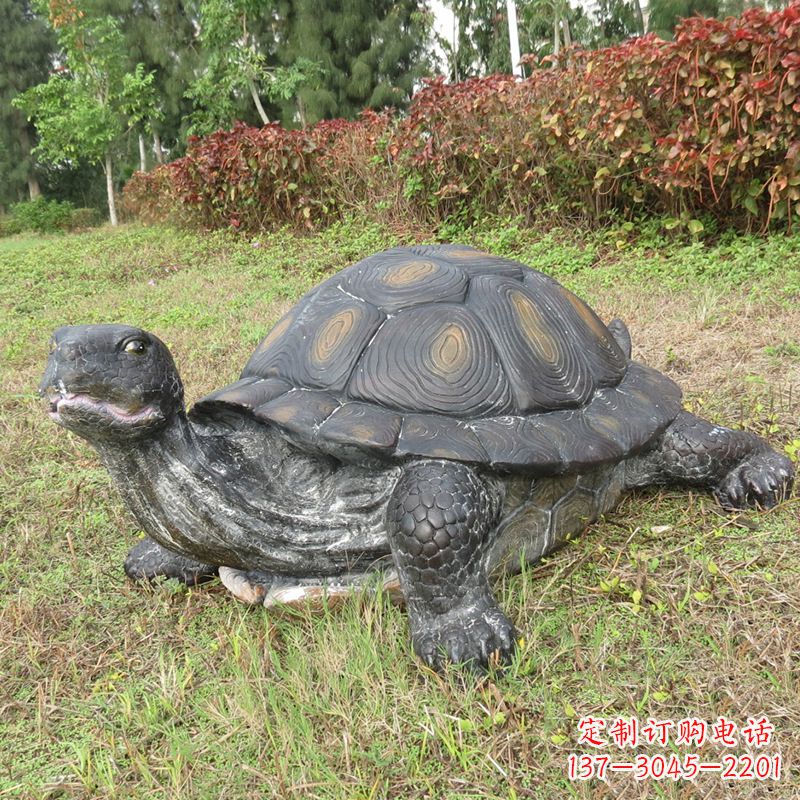 廊坊玻璃钢仿真动物乌龟雕塑摆件