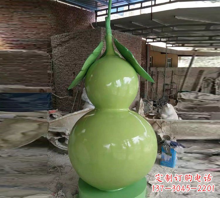 廊坊玻璃钢仿真葫芦雕塑