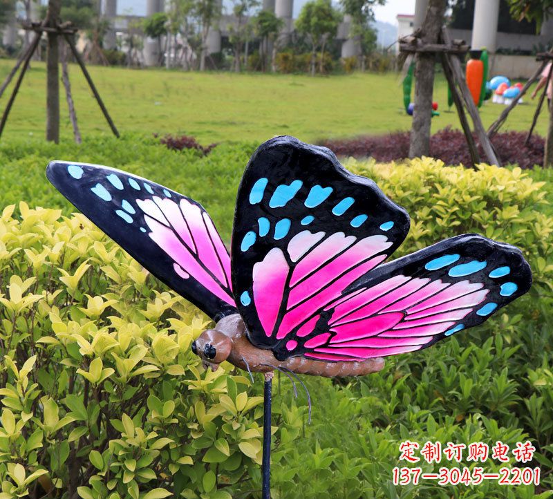 廊坊玻璃钢蝴蝶雕塑