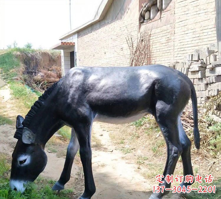 廊坊玻璃钢雕刻毛驴,传承传统文化