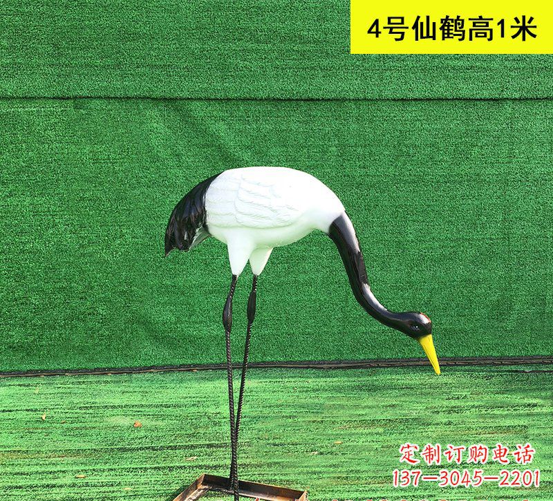 廊坊仙鹤玻璃钢雕塑