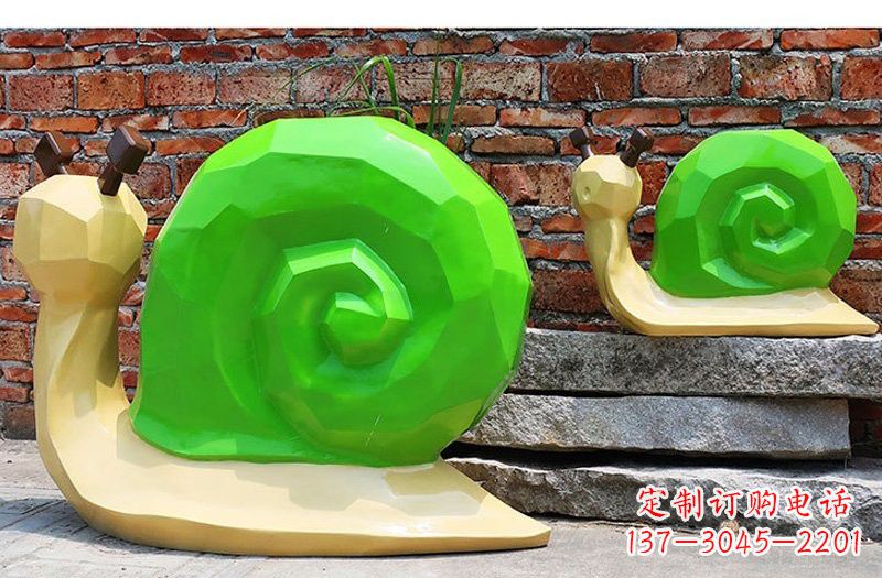 廊坊玻璃钢蜗牛雕塑——浪漫又充满灵感