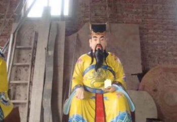 廊坊玻璃钢彩绘文财神寺庙神像雕塑