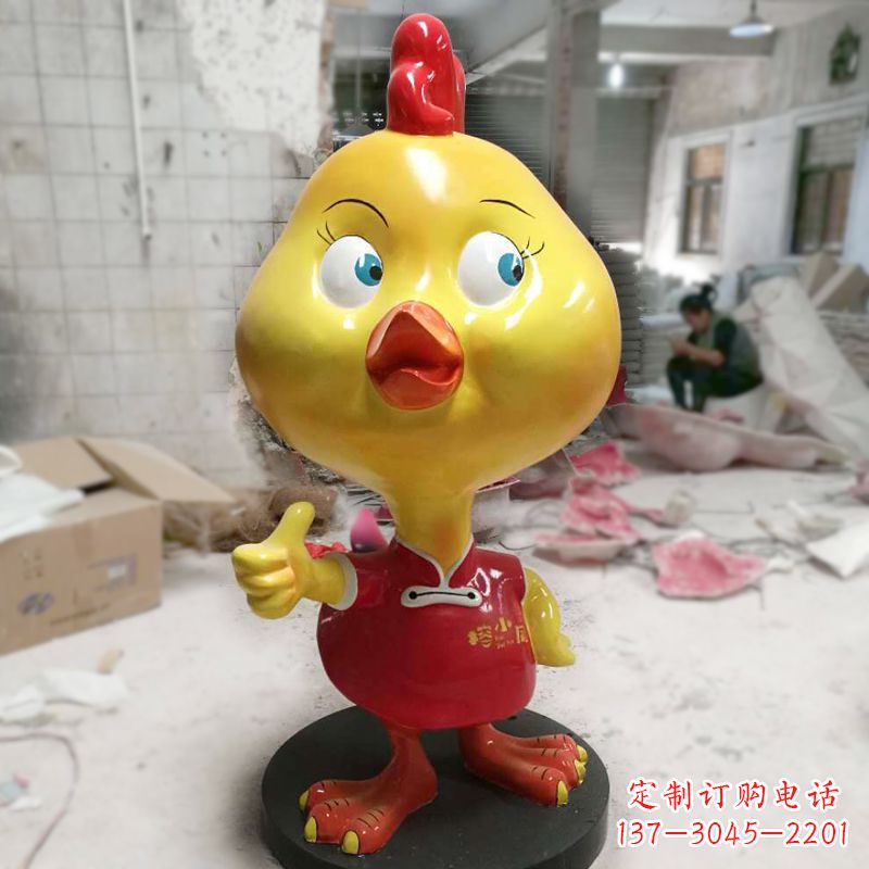 廊坊“玻璃钢制造的精美鸡雕塑”