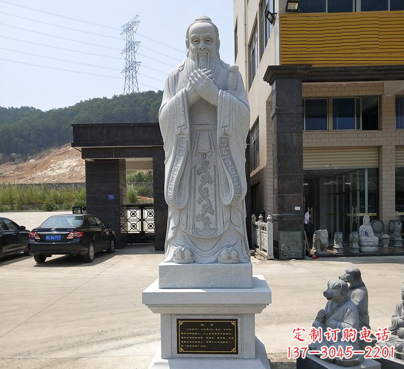 廊坊玻璃钢孔子像